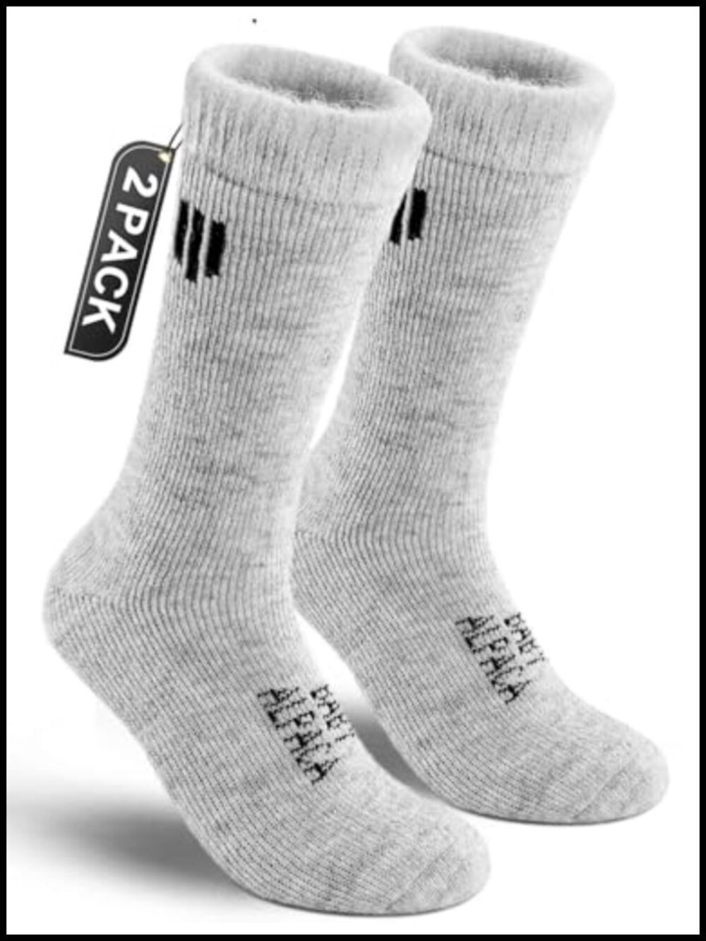 Baby Alpaca Wool Thermal Winter Boot Socks for Men Hunting Hiking